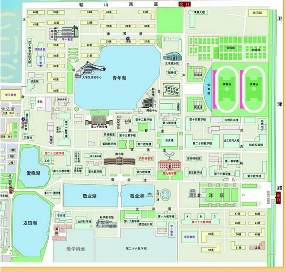 南開大學(xué)校園地圖